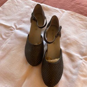 Eric Michael perforated leather  heel clog
